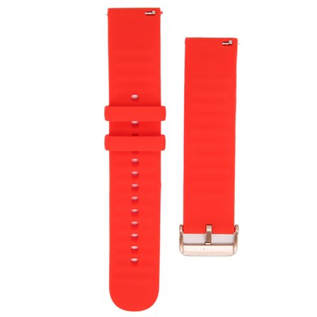 Justerbart Silikonarmband för Amazfit GTS 3/GTS 3 PRO Andningsbart Smartwatch Armband Rött
