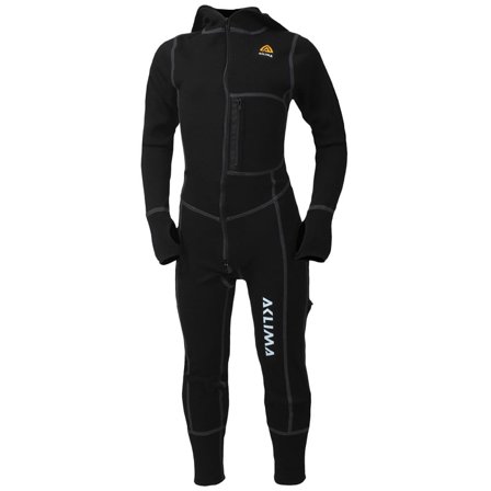 Aclima Warmwool Overall Children Children base layer set Black 140