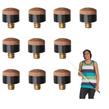 10 stk. reservedele til billardkøer - reservedelssæt til pool- og snooker køer