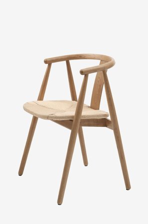 Håum - Stol med armstöd, 2-pack Åstorp - Brun - Karmstolar - Från Homeroom