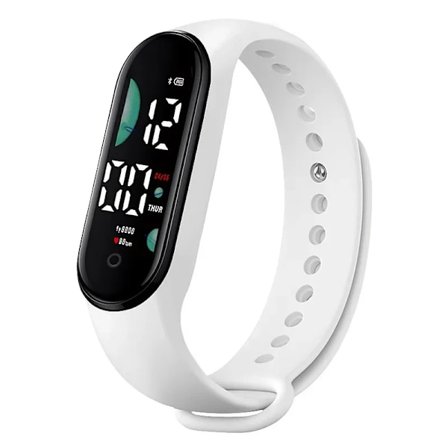 Ur Elektronisk LED Digital Armbåndsur til Kvinder Mode Casual Enkel Silikon Touch Vandafvisende Armbåndsur