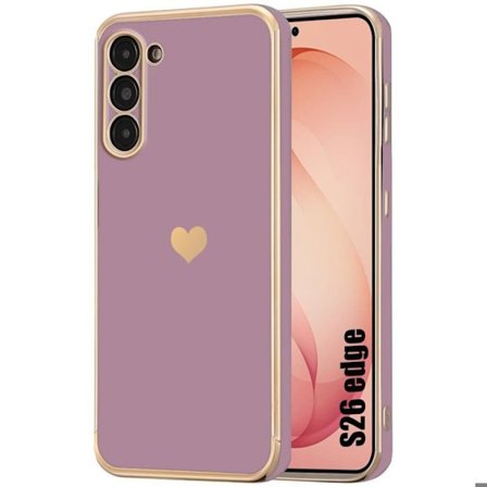 Silicone Cover - BOOLING - til Samsung Galaxy S26 Edge - Chokolade Design Antichok Ultra Slim - Violet