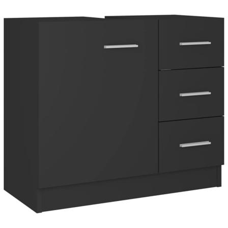 Vidaxl Tvättställsskåp Grå 63x30x54 Cm Konstruerat Trä Grå