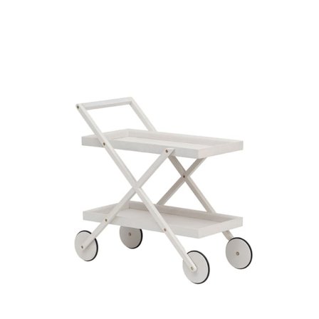 Design House Stockholm Serveringsvagn/Tevagn Exit Möbler Vit 41x86x82