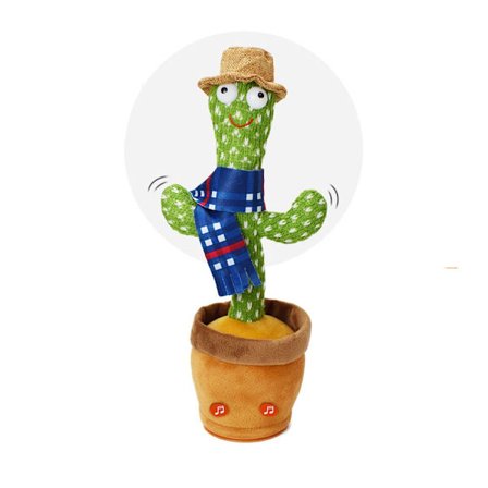 Sings Dance Repetitive Talking Cactus Toy