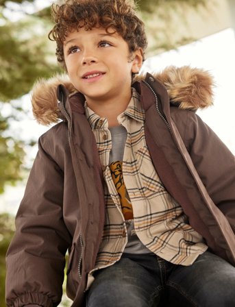 Minymo Snow Jacket - Brown - 110