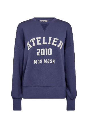 Mos Mosh Nima O-LS Sweatshirt Hoodies & sweatshirts Dam Blå XL