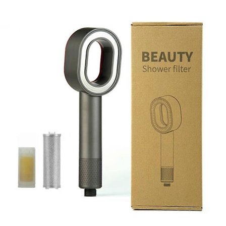 Duft Brusehoved med Kulfiberfilterelement Skønheds Brusehoved til Hår & Hudpleje Brusebad