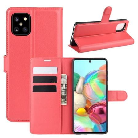 Samsung Galaxy Note 10 Lite - Litchi Plånboksfodral - Röd Red Röd