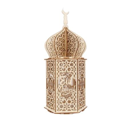 2023 Ny Dekoration Dekorativ Fyr LED Ljus Fyr Bokstavspalats Kreativ DIY Ramadan EID Mubarak Modellering Lampa Brev
