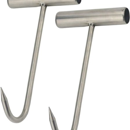 Lihakoukku T-luukoukku ripustin kahvalla keittiön BBQ-grillivälineisiin