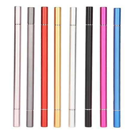 8 st Stylus Penna 2 Funktioner Elegant Kompakt Lätt Stabil Känslig Touchpennor för iPhone för iOS Surfplatta