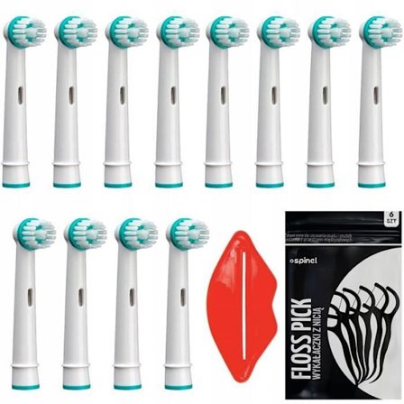 Tandborsthuvuden - Oral B - Ortho Care - Kompatibla med ortodontiska apparater - Paket om 12