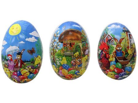 HEDLUND GRUPPEN Påskägg tomt 23cm olika motiv FSC - Lyreco - Kök och servering - Ätbart - Godis och choklad