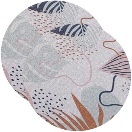 2 stk. Musemåtte Anti-skrid Mønster Musemåtte Cirkel Musemåtte Skrivebordsmusemåtte