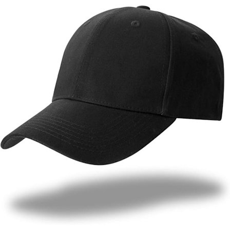 Lippis Musta Unisex Baseball-lippis Säädettävä Puuvilla