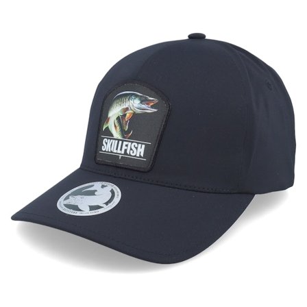Skillfish - Černá flexfit Kšiltovka - Muskellunge Muskie Delta Black Flexfit @ Hatstore