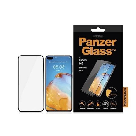 PanzerGlass E2E Super+ hærdet glas til Huawei P40 - med sort ramme