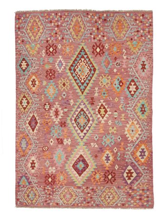 Tribal Kelim Afghan Old Style Vloerkleed 175X247 Wol