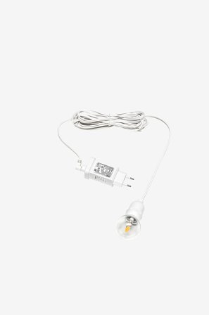 Jotex - Ledningssett LED 500 cm Matt hvit hvit - Kjøp Lampetilbehør hos Jotex