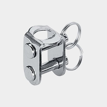 Harken 6mm U-adapter i rostfritt stål för 57/75 mm Carbo block och 170 Hexa-Cat bas, slitstark marin hårdvara silver