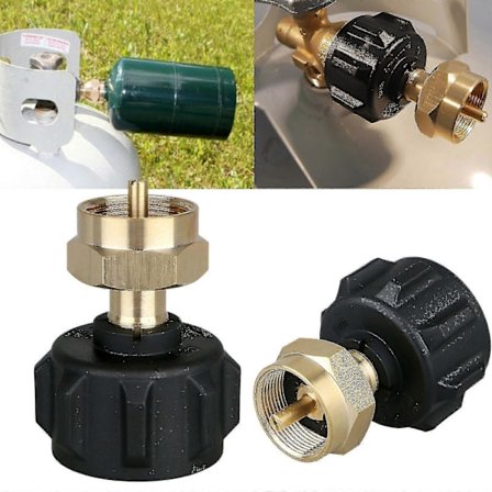 Propan Påfyllingsadapter Lp Gass 1 Lb Sylindertank Kobling Flasker Varmeapparat Camping