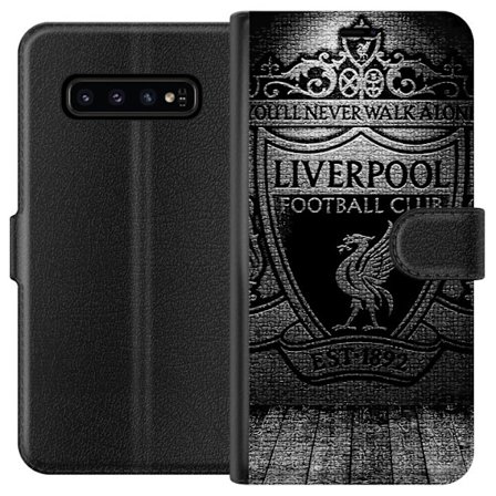 Yhteensopiva Lompakkokotelo Samsung Galaxy S10 Liverpool FC