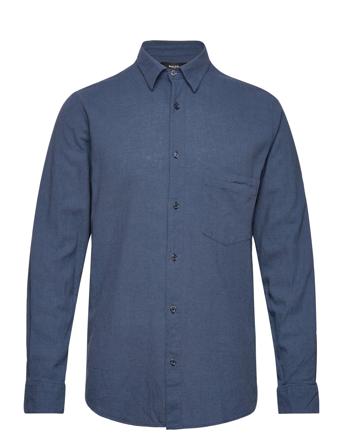 Cotton Linen Sune Shirt Blue Mads Nørgaard