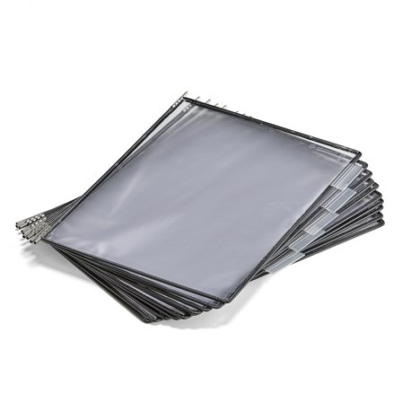 Antibakterielle A4-Paneele, schwarz, 10 Stk./Packung