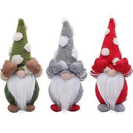Joulupukki-tonttu Neulotuista Plushista K sintehty Joulu Gonk K pi Elf-Hahmo P yt koriste