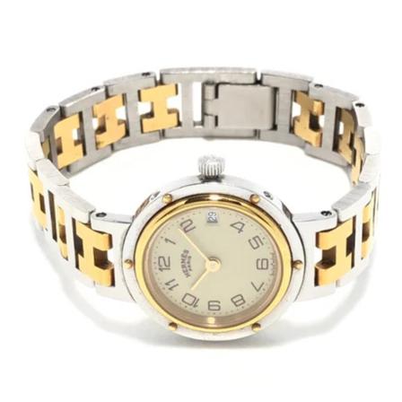 Hermès Vintage Pre-owned Stainless Steel watches , Grijs , unisex , Maat: ONE Size Vintage Horloges