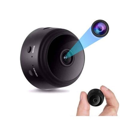 Mini Spionkamera HD 1080P Mini Spionkamera med Rörelsesensor Mörkerseende Svart YEMAESRE