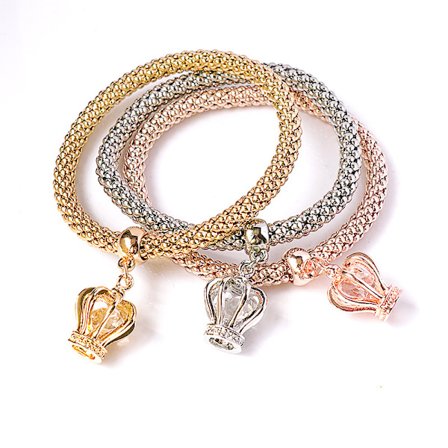 249-3 stk. Dame Livets Tre Armbånd, Dame Charm Armbånd