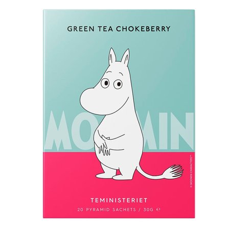 Teministeriet Moomin Tea 20 breve Green Tea Chokeberry, Helse & Madvarer, Te, Øvrig Te