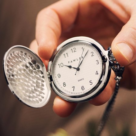 Easton | Reloj de bolsillo plateado para hombres - Relojes de bolsillo
