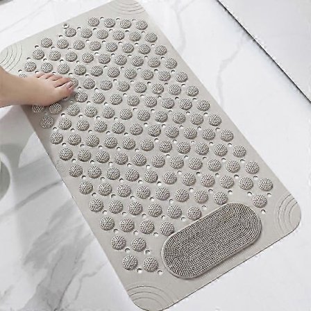 Pestävä liukumaton kylpyhuoneen matto imukupeilla, homeenesto, jalkahieronta-alue, suihkumatto, lattiamatto, kylpytarvikkeet