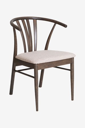 Nordic Furniture Group - Spisebordsstol Aron Bf 2 pack - Brun - Stole med armlæn - Fra Homeroom