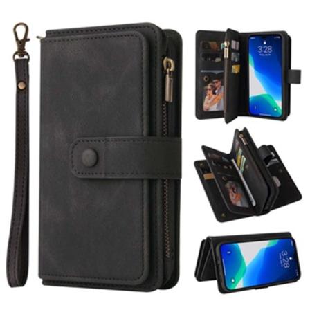 Multipurpose Serie Iphone 14 Pro Max Plånboksfodral - Svart Svart