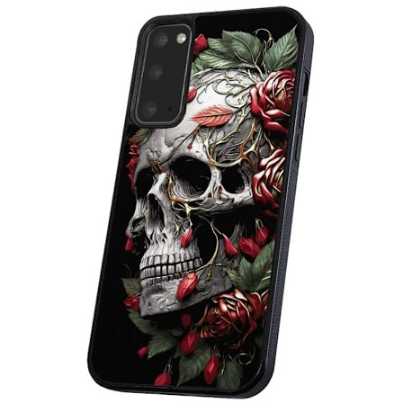 Samsung Galaxy S20 - Skal/Mobilskal Skull Roses