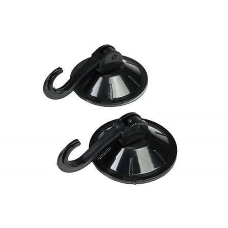 Suction Cup Hook - Sugproppskrok - Hängare - Upp till 2 kg Svart