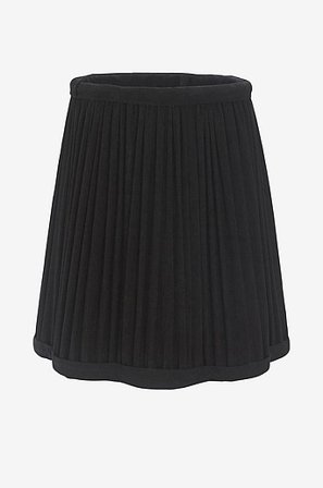 Jotex - Siv Plissé 20 Cm Svart Toppringskärm - Köp Lampskärmar hos Jotex