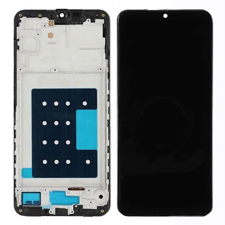 K2q Kompatibel med Samsung Kompatibel med Kompatibel med Galaxy A16 5G A166B Grad C LCD-skjerm og Digitizer D4S-enhet + Ramme (In-Cell T