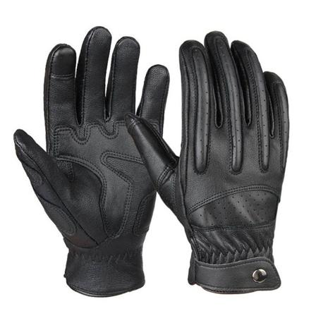 Moottoripyöräilyhanskat Full Finger Rukkaset Black L
