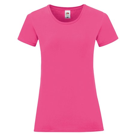 Fruit of the Loom Womens/Ladies Iconic 150 T-Shirt M Fuchsia