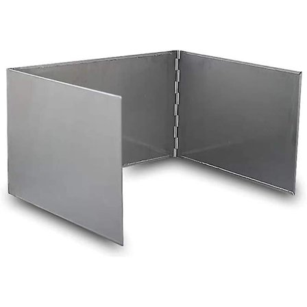 Camping spis vindruta vikbar 3-panel utomhus spis vindruta mini matlagning vindruta camping gas