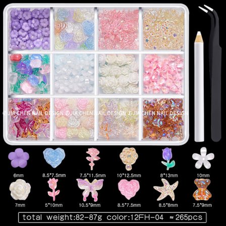 1 Æske Neglecharms til Negle 3D Negle Rhinestones Negledekorationer Professionelle Håndværks Neglekunst Forsyninger til Kvinder