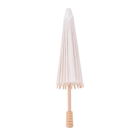 1 Stk Papir Paraply Kids DIY Accessory Tradisjonell Craft Deco wooden 15