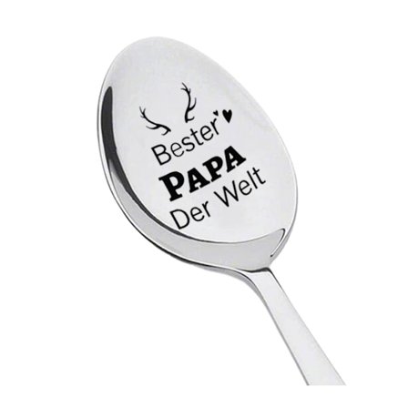 Hauska "Nauti Kahvistasi" -lusikka kaiverretulla teräksellä, kahvin ystäville tarkoitettu lahja teineille, naisille ja ystäville