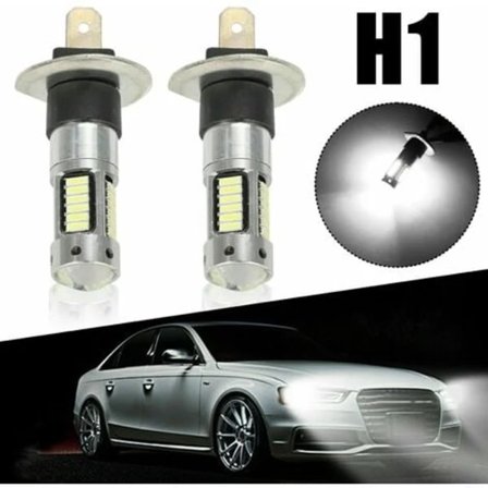 GHOST Nya 2x H1 LED Sumuvalot/Ajovalot Polttimosarja Kaukovalot HID 6000K Xenon Valkoinen