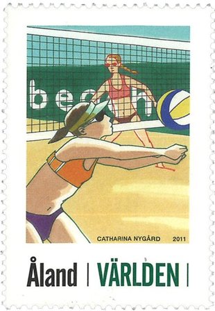 Åland - Beach Volley - Postfrisk frimærke